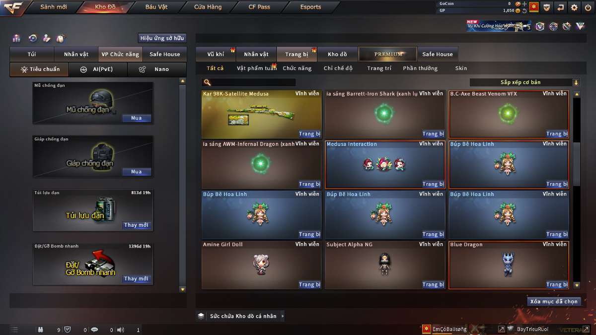 shop acc cf uy tin gia re